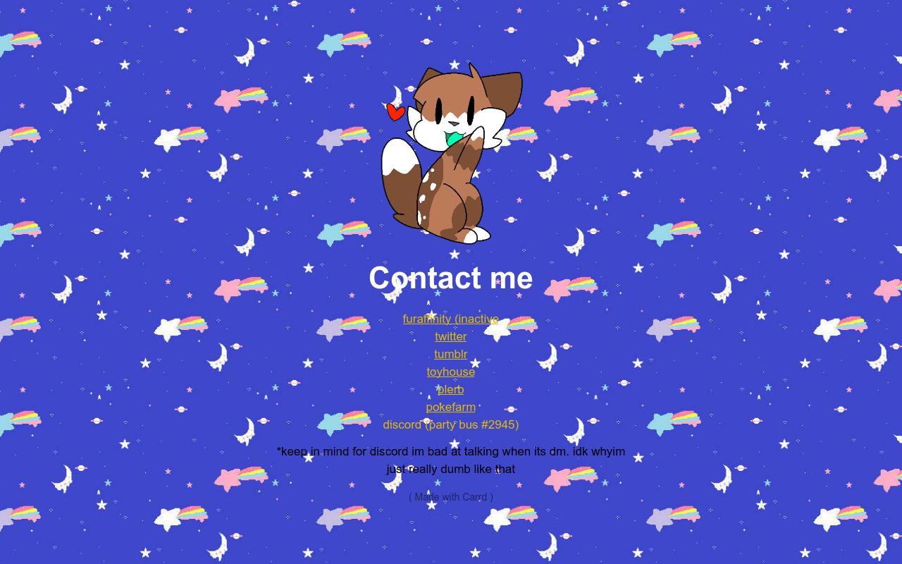 Carrd profile picture for @cupcakes
